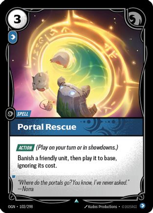 Portal Rescue 102/298 Riftbound Origins Uncommon Foil Near Mint  English