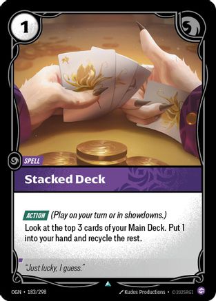 Stacked Deck 183/298 Riftbound Origins Uncommon Foil Near Mint  English
