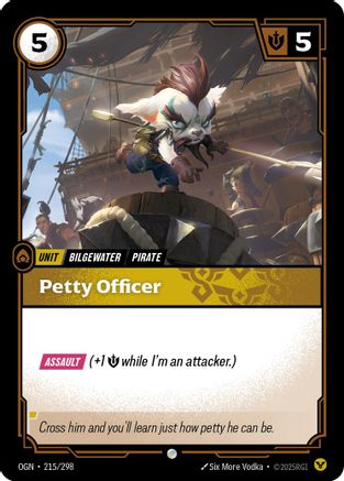 Petty Officer 215/298 Riftbound Origins Common Foil Near Mint  English