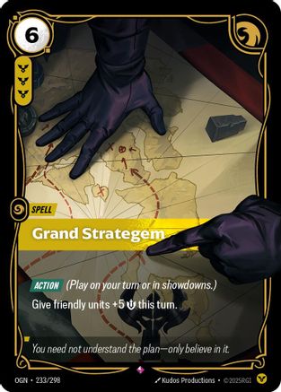 Grand Strategem 233/298 Riftbound Origins Rare Near Mint  English