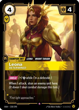 Leona - Determined 238/298 Riftbound Origins Rare Near Mint  English