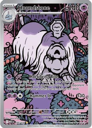 Houndstone 145/132 Mega Evolution Base Set Illustration Rare Near Mint  English