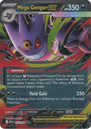 Mega Gengar ex 056/094 Phantasmal Flames Double Rare (RR) Near Mint  English