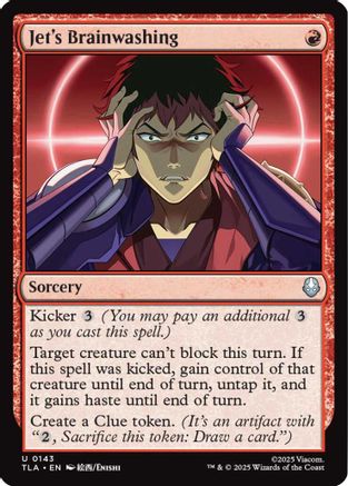 Jet's Brainwashing #143 Avatar The Last Airbender Uncommon Foil Near Mint  English