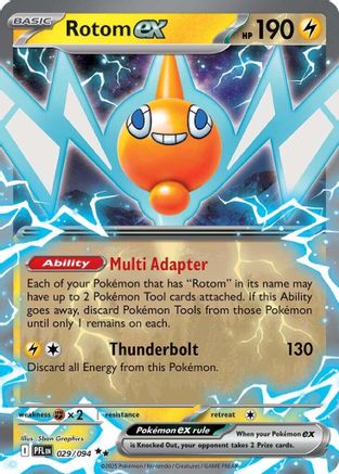 Rotom ex 029/094 Phantasmal Flames Double Rare (RR) Near Mint  English
