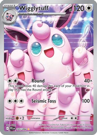 Wigglytuff 105/094 Phantasmal Flames Illustration Rare Near Mint  English