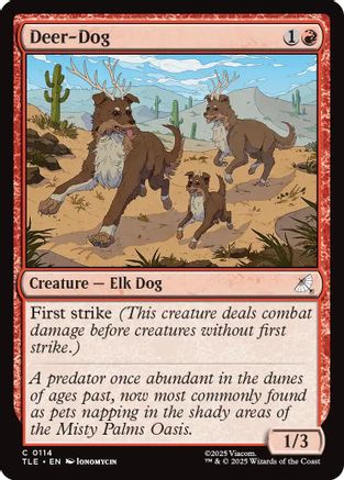Deer-Dog #114 Avatar The Last Airbender Eternal Common Foil Near Mint  English
