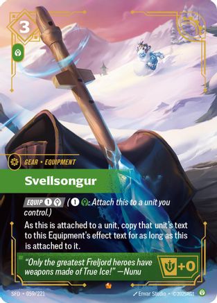 Svellsongur 059/221 Spiritforged Epic Near Mint  English