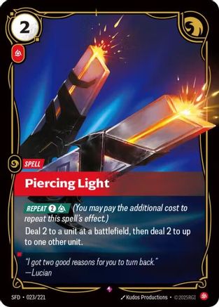 Piercing Light 023/221 Spiritforged Rare Near Mint  English