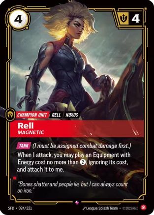 Rell - Magnetic 024/221 Spiritforged Rare Near Mint  English