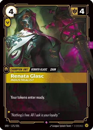 Renata Glasc - Industrialist 171/221 Spiritforged Rare Near Mint  English