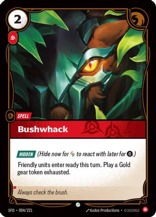 Bushwhack 004/221 Spiritforged Common Foil Near Mint  English