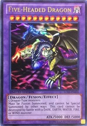 Five-Headed Dragon Legendary Collection 3: Yugi's World LC03-EN004 Near Mint Ultra Rare English Limited