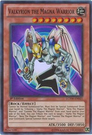 Valkyrion the Magna Warrior Legendary Collection 3: Yugi's World LCYW-EN021 Near Mint Super Rare English 1st Edition