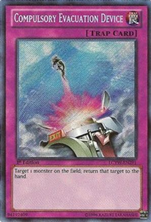 Compulsory Evacuation Device Legendary Collection 3: Yugi's World LCYW-EN291 Near Mint Secret Rare English 1st Edition