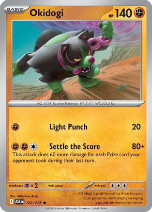 Okidogi 122/217 Ascended Heroes Holo Rare Near Mint  English