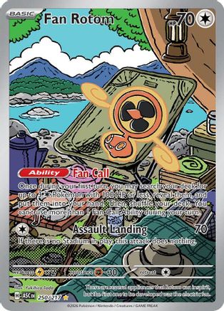 Fan Rotom 250/217 Ascended Heroes Illustration Rare Near Mint  English