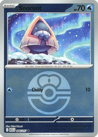 Snorunt (Love Ball) 046/217 Ascended Heroes Reverse Holo Near Mint  English