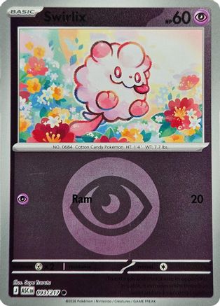Swirlix (Energy Symbol Pattern) 093/217 Ascended Heroes Reverse Holo Near Mint  English