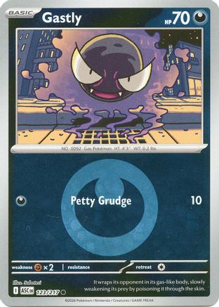 Gastly (Energy Symbol Pattern) 123/217 Ascended Heroes Reverse Holo Near Mint  English