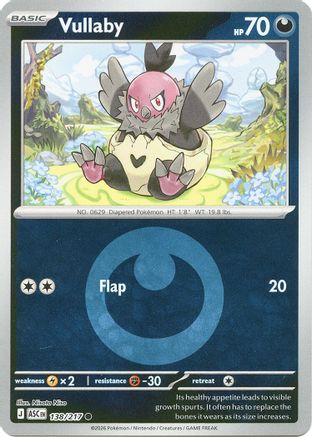 Vullaby (Energy Symbol Pattern) 138/217 Ascended Heroes Reverse Holo Near Mint  English