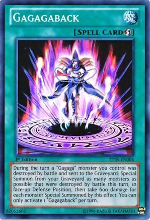 Gagagaback ZTIN-EN004 2013 Zexal Collection Tin 1st Edition Super Rare Near Mint  English