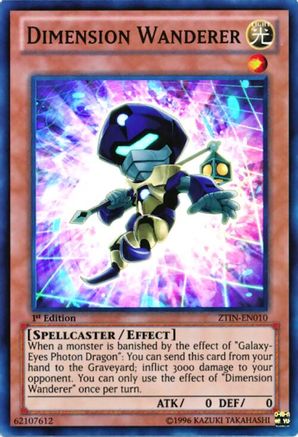 Dimension Wanderer ZTIN-EN010 2013 Zexal Collection Tin 1st Edition Super Rare Near Mint  English
