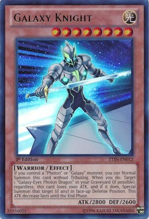 Galaxy Knight ZTIN-EN012 2013 Zexal Collection Tin 1st Edition Ultra Rare Near Mint  English