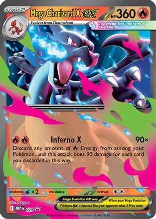 Mega Charizard X ex 29 ME Black Star Promos Promo Near Mint  English