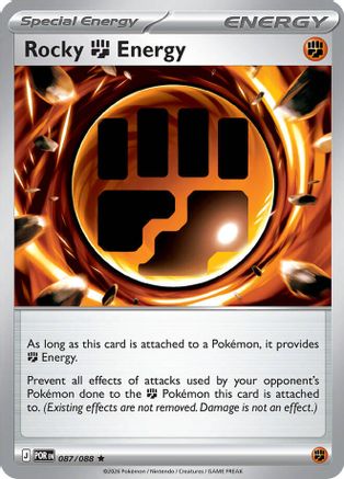 Rocky Fighting Energy 087/088 Perfect Order Holo Rare Near Mint  English