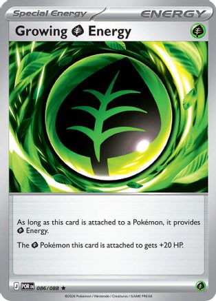 Growing Grass Energy 086/088 Perfect Order Holo Rare Near Mint  English