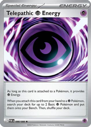 Telepathic Psychic Energy 088/088 Perfect Order Holo Rare Near Mint  English