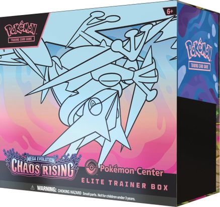 Chaos Rising Pokemon Center Elite Trainer Box  Chaos Rising Sealed Near Mint  English