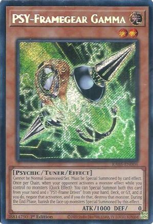 PSY-Framegear Gamma RA05-EN006 Rarity Collection 5 1st Edition Secret Rare Near Mint  English