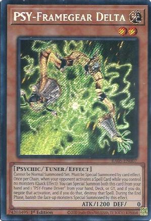 PSY-Framegear Delta RA05-EN007 Rarity Collection 5 1st Edition Secret Rare Near Mint  English