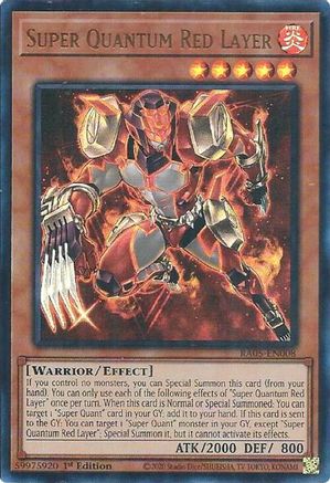 Super Quantum Red Layer (Ultra Rare) RA05-EN008 Rarity Collection 5 1st Edition Ultra Rare Near Mint  English