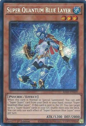 Super Quantum Blue Layer RA05-EN009 Rarity Collection 5 1st Edition Secret Rare Near Mint  English