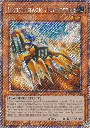 Infinitrack Harvester RA05-EN014 Rarity Collection 5 1st Edition Platinum Secret Rare Near Mint  English