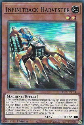 Infinitrack Harvester RA05-EN014 Rarity Collection 5 1st Edition Super Rare Near Mint  English