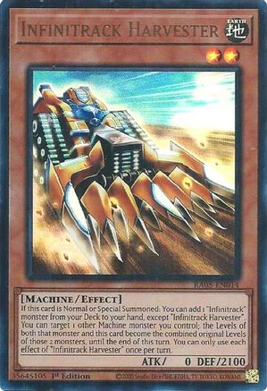 Infinitrack Harvester (Ultra Rare) RA05-EN014 Rarity Collection 5 1st Edition Ultra Rare Near Mint  English
