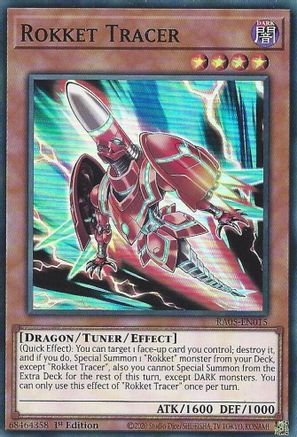 Rokket Tracer RA05-EN015 Rarity Collection 5 1st Edition Super Rare Near Mint  English