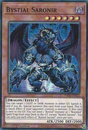 Bystial Saronir RA05-EN023 Rarity Collection 5 1st Edition Super Rare Near Mint  English