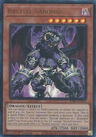 Bystial Saronir (Ultra Rare) RA05-EN023 Rarity Collection 5 1st Edition Ultra Rare Near Mint  English