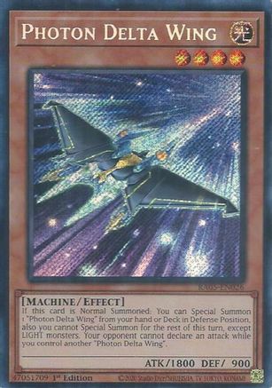 Photon Delta Wing RA05-EN026 Rarity Collection 5 1st Edition Secret Rare Near Mint  English