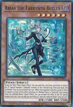 Arias the Labrynth Butler RA05-EN028 Rarity Collection 5 1st Edition Super Rare Near Mint  English