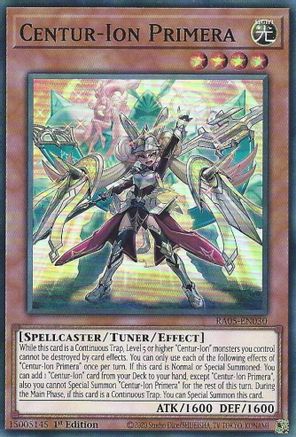 Centur-Ion Primera RA05-EN030 Rarity Collection 5 1st Edition Super Rare Near Mint  English