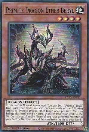 Primite Dragon Ether Beryl RA05-EN033 Rarity Collection 5 1st Edition Super Rare Near Mint  English