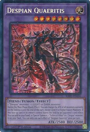 Despian Quaeritis RA05-EN036 Rarity Collection 5 1st Edition Secret Rare Near Mint  English