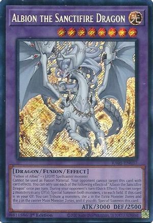 Albion the Sanctifire Dragon RA05-EN037 Rarity Collection 5 1st Edition Secret Rare Near Mint  English