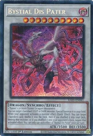 Bystial Dis Pater RA05-EN041 Rarity Collection 5 1st Edition Secret Rare Near Mint  English